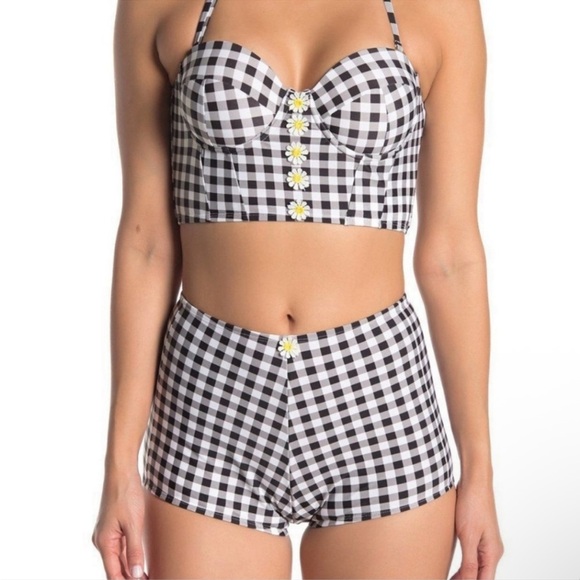 Betsey Johnson Other - Betsey Johnson Plaid Swimsuit Set~Small